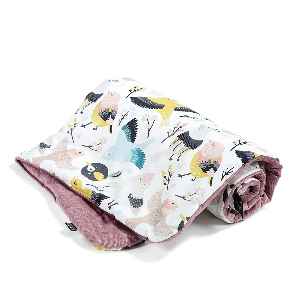 La Millou Baby Krabbeldecke - Bauwolle Und Nerz - 80x100 Cm - Cute Birds 1 La Millou Baby Krabbeldecke - Bauwolle Und Nerz - 80x100 Cm - Cute Birds