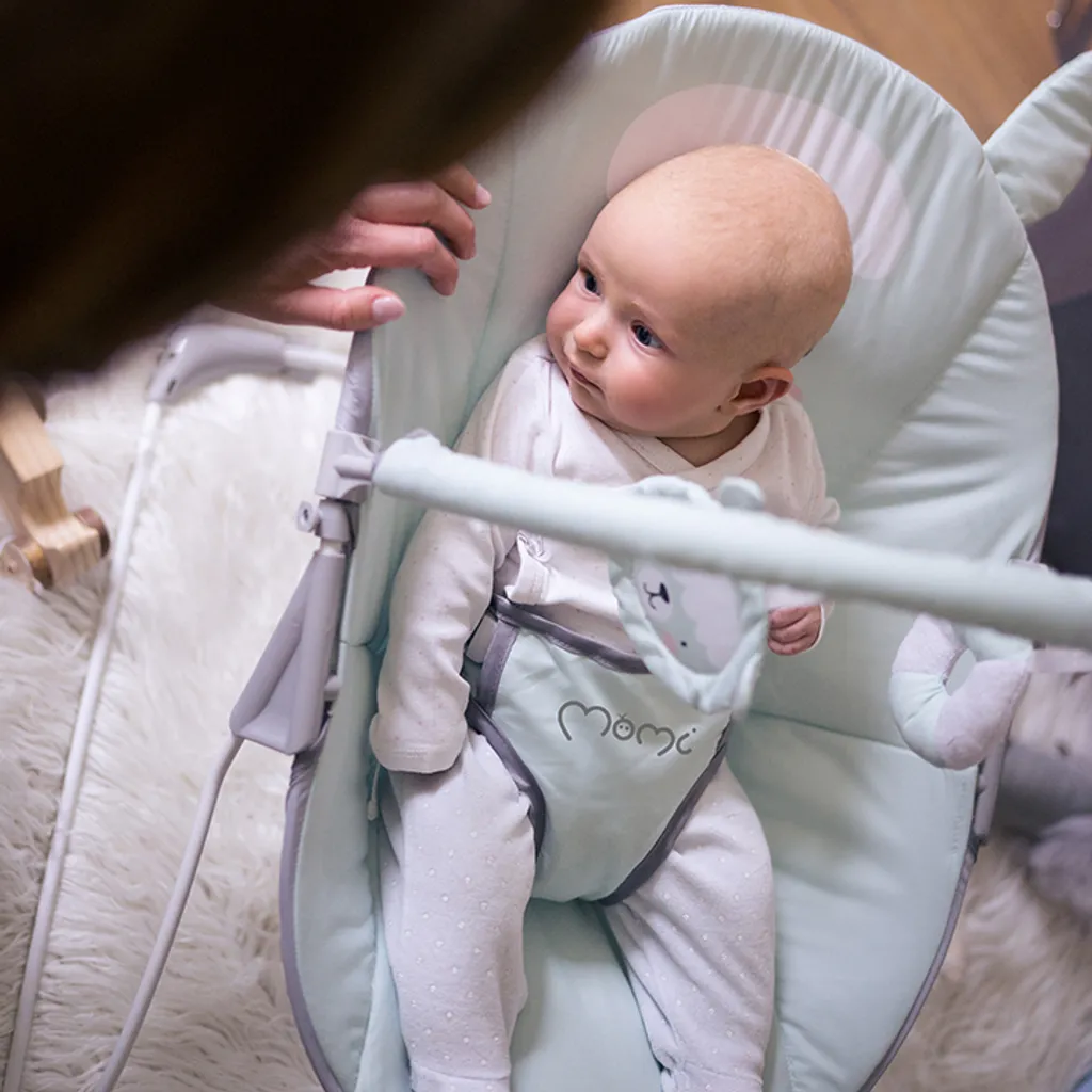 Babywippe Mit Musik Und Vibration Babywiege Schaukelwippe MoMi GLOSSY Lama 7 Babywippe Mit Musik Und Vibration Babywiege Schaukelwippe MoMi GLOSSY Lama – Bild 7