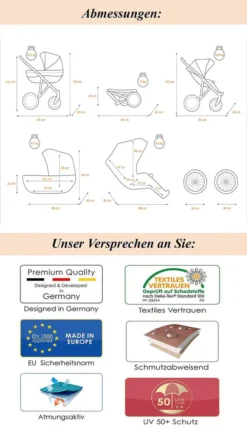 Kinderwagen Retro 3 In 1 „Roan Emma“ (E-73) – Sportsitz, Autositz Und Mega Zubehör -Babyprodukte Geschäft d2843c978c79f2b92f955033dafb6219