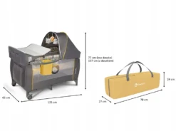 Lionelo Sven Plus In GELB Kinder Baby Reisebett Mit Wickeltisch Kinderbett Babybett Balachin Moskitonetz Urlaub Reise Laufstall Wickelauflage Spieluhr -Babyprodukte Geschäft d2ea3e56dc2e4cdc5864d67f0aed7b5e