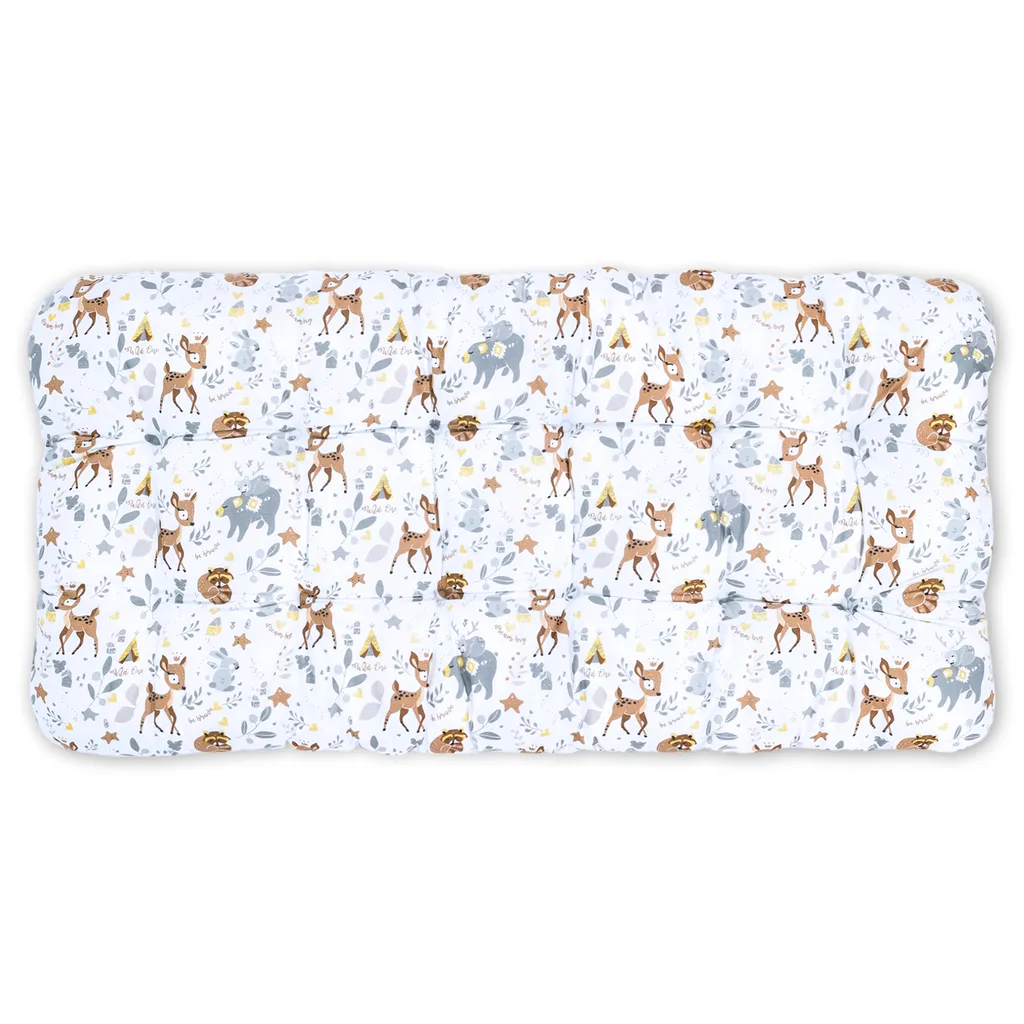 Bodenkissen Groß 60x120 Cm - Sitzkissen Kinder Boden Spielmatte Baby Bodenmatratze Kinderzimmer Hirsch Mit Bären 2 Bodenkissen Groß 60x120 Cm - Sitzkissen Kinder Boden Spielmatte Baby Bodenmatratze Kinderzimmer Hirsch Mit Bären – Bild 2