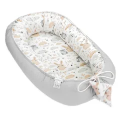 Babynestchen Set Neugeborene 90x50 Cm Baumwolle - Kuschelnest Baby Nestchen 6-teilig Kokon Mit Sinneswürfel Wärmekissen Eule -Babyprodukte Geschäft db7b3c17516c54f0766096528a42efb1