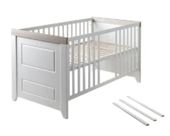 Roba Kombi-Kinderbett 'Felicia', 70 X 140 Cm, Weiß, Höhenverstellbar, 3 Schlupfsprossen, Umbaubar -Babyprodukte Geschäft dbfc4bd7cccd4dee31880b9b0b35d8c3