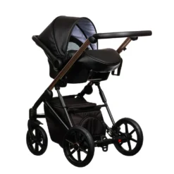 FX Kombi Kinderwagen 3 In 1 - Komplettset - Mit Gelreifen - "BLACK MAGIC" - Schwarz -Babyprodukte Geschäft dc055090673cfe2838a778e2c2e63f33