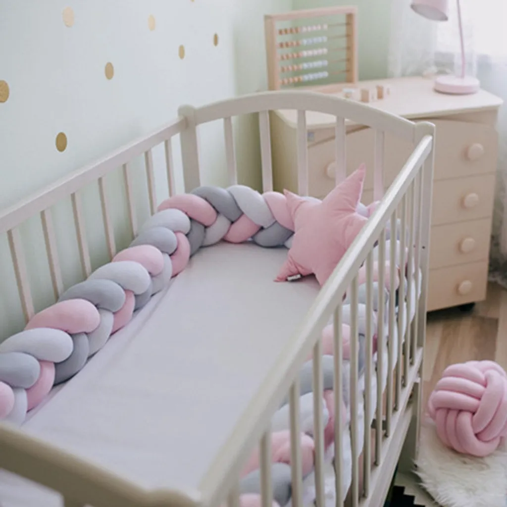 Bettschlange Geflochten Bettumrandung Babybett - Nestchen Für Baby Umrandungen 200 Cm 2 Bettschlange Geflochten Bettumrandung Babybett - Nestchen Für Baby Umrandungen 200 Cm – Bild 2