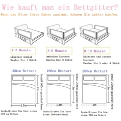 Zehnhase Bettgitter Bettschutzgitter Kinderbettgitter Babybettgitter 120 Cm, Grau, 1 Seite -Babyprodukte Geschäft e09a97a80854f54a8175f7e97aefda30