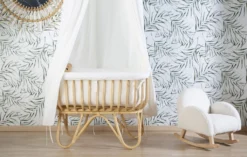 Childhome Wiege Rattan Rechteckig 90X50 + Matratze + Jersey Bezug Altweiss; Crratsqc -Babyprodukte Geschäft e1d23e84f2d3e729e0a05ef084dbf9dc