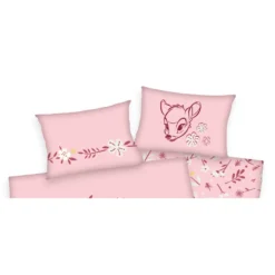 Herding Disney Bambi Baby Bettwäsche 100x135 + 40x60 Cm Baumwolle Wendebettwäsche Rosa 2 Teilig -Babyprodukte Geschäft e3925cdee4b9fbee4a668266e5c709e2