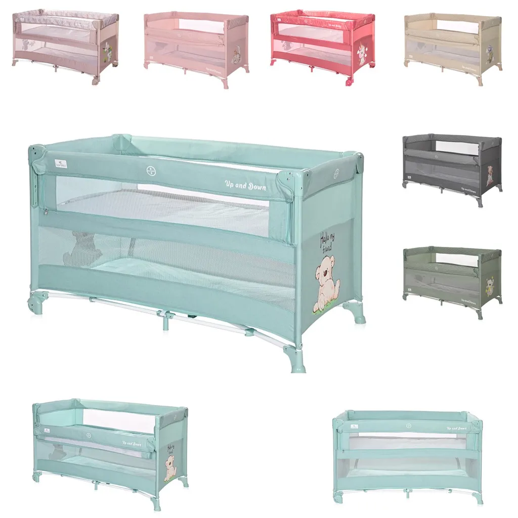 Lorelli Baby Reisebett Up´n Down, Öffnung, 2 Ebenen, Tragetasche, Mit Rädern Blau 1 Lorelli Baby Reisebett Up´n Down, Öffnung, 2 Ebenen, Tragetasche, Mit Rädern Blau