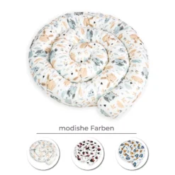 Bettschlange 150 Cm Nestchenschlange Für Baby Bettrolle 1,5m Bettumrandung Babybettschlange Baumwolle Eulen Und Hasen -Babyprodukte Geschäft e78b4c714b9f53d9a1eab654250d1c31 1