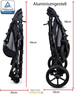 GaGaDumi Boston 3 In 1 Kombikinderwagen Kinderwagen Babyschale Buggy Autositz Carlo Komplettset, Hergestellt In Der EU (B5-Schwarz) -Babyprodukte Geschäft e7df9e8a25d08ee0ab39d750a0b368a1