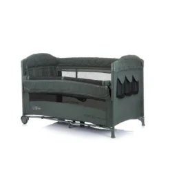 Chipolino Reisebett Merida Leinen, Aufbewahrungstasche, Zwei Ebenen, Matratze Dunkelgrün -Babyprodukte Geschäft e890a1cc337dde1c3d7d63ddf5589a44