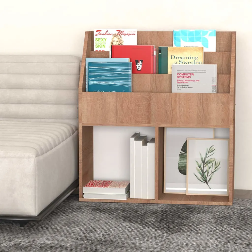 VidaXL Kinder-Bücherregal Sonoma-Eiche 71x30x78,5 Cm Holzwerkstoff 4 VidaXL Kinder-Bücherregal Sonoma-Eiche 71x30x78,5 Cm Holzwerkstoff – Bild 4