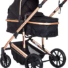 Chipolino Kombikinderwagen 2 In 1 Enigma, Sitz Umbaubar, Wickeltasche, Bis 22 Kg Schwarz