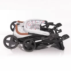 Lorelli Zwillingskinderwagen TWIN Wickeltasche Einhand-Klappsystem Fußabdeckung Grau Weiss -Babyprodukte Geschäft ea8d3dcc208badd2f55ae9020b953e51