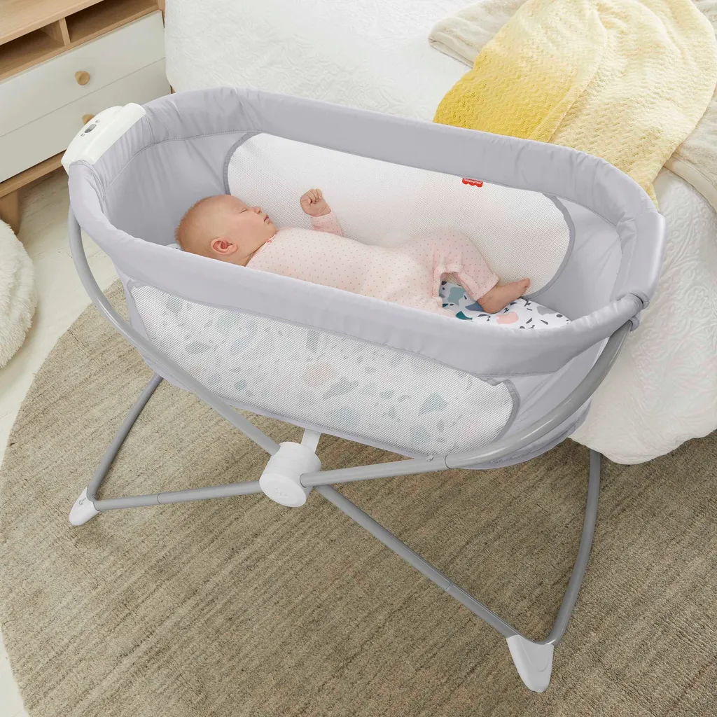 Fisher Price Fisher-Price 3-in-1 Zusammenklappbares Baby-Beistellbettchen, Reisebett & Wiege 2 Fisher Price Fisher-Price 3-in-1 Zusammenklappbares Baby-Beistellbettchen, Reisebett & Wiege – Bild 2