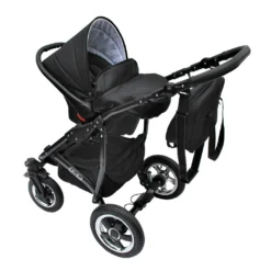 LUXUS Kombi Kinderwagen 3 In 1 Komplettset - Schwarz -Babyprodukte Geschäft eb66054ddd8a903722ebbd5476d4d76f