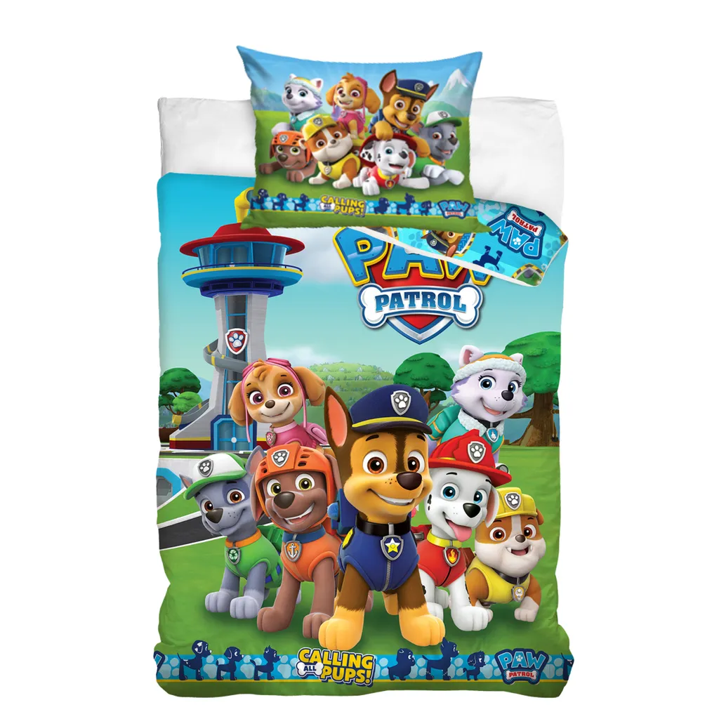 Paw Patrol Bettwäsche 40x60 + 100x135 Cm · Kinder-Bettwäsche Für Mädchen & Jungen - 100% Baumwolle 1 Paw Patrol Bettwäsche 40x60 + 100x135 Cm · Kinder-Bettwäsche Für Mädchen & Jungen - 100% Baumwolle