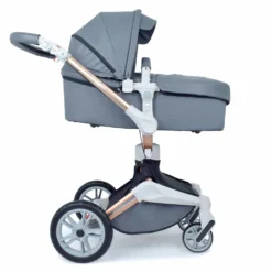 Daliya® TURNIYO 360° Premium 3in1 Kinderwagen Mit Sportsitz, Babywanne & Babyschale Buggy Kombikinderwagen (Dunkelgrau) -Babyprodukte Geschäft edb4980346cc583d03f85aeb8ce07467