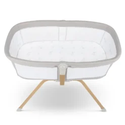 LIONELO Malin Evo Kinderbett, Babywiege, Reisebett Für Babys Mit Matratze, Kinderreisebett, Reisegitterbett, Von 0 Bis 9 Kg, Vordach, Moskitonetz, Klappbar, Schaukelsystem, Liegeverstellung, Schnelle Montage, Reisetasche, Leicht -Babyprodukte Geschäft ef8686a615db70a5d143a5bb6f212616