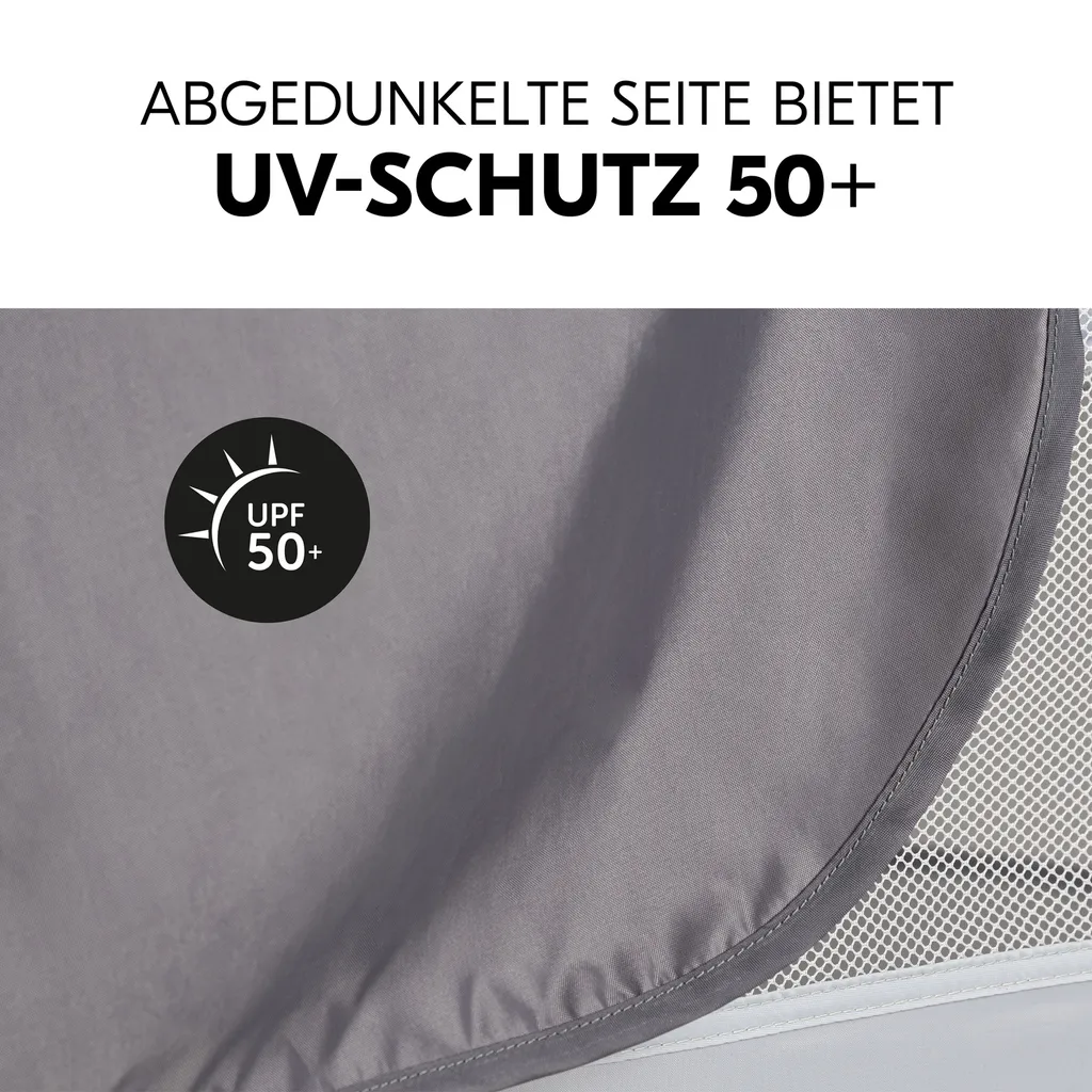 Hauck Travelbed Canopy Grey 4 Hauck Travelbed Canopy Grey – Bild 4