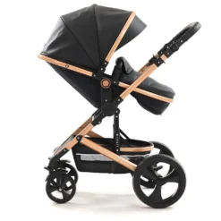 Pixini Kinderwagen Kalani 2in1 Schwarz / Gold (inkl. Regenplane Und Wickeltasche) -Babyprodukte Geschäft efa9c824689282c2068df6d98c48c473