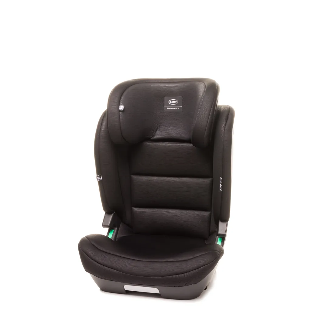 Kindersitz APP-FIX 100-150CM I-SIZE 15-36kg Norm ECE R129, 3 - 12 Jahre, Isofix Seitenprotektoren, Zusätzlicher Kopfschutz, Neigungsverstellung Farbe: Schwarz 4 Kindersitz APP-FIX 100-150CM I-SIZE 15-36kg Norm ECE R129, 3 - 12 Jahre, Isofix Seitenprotektoren, Zusätzlicher Kopfschutz, Neigungsverstellung Farbe: Schwarz – Bild 4