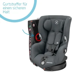 Maxi-Cosi Axiss Kindersitz, 180° Drehbarer Kleinkind Gruppe 1 Autositz (ca. 9-18 Kg) Wächst Mit Dem Kind Und Inkl. 8 Sitzpositionen, Nutzbar Ab Ca. 9 Monate Bis Ca. 4 Jahre, Authentic Graphite, Grau -Babyprodukte Geschäft f16b6682ab193d3b94d89dcf96c79cf6
