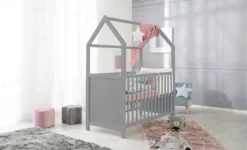 Roba Hausbett 60 X 120 Cm, Baby- & Beistellbett In Hausoptik, Taupe, 6-fach Verstellbar -Babyprodukte Geschäft f17974c94e1d11c4e91e2f984b1d4872