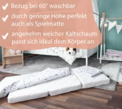 Alcube® Reisebett Matratze 60 X 120 X 7 Cm Klappmatratze – Für Ein Baby Reisebett Oder Gästematratze Inkl. Matratzenhülle Weiß -Babyprodukte Geschäft f1a3bb11fd7ec775a97d194bd3d1e166