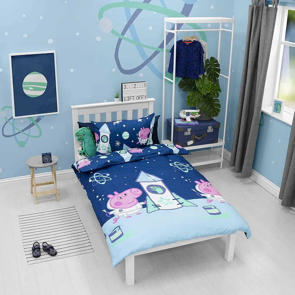 Peppa Pig - Bettwäsche-Set "Boom" SI866 (Einzelbett) (Blau/Pink) 4 Peppa Pig - Bettwäsche-Set "Boom" SI866 (Einzelbett) (Blau/Pink) – Bild 4