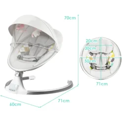 COSTWAY Babywippe Elektrisch Mit Timer, Babyschaukel Babywiege Mit 5 Schwingungsamplituden Musik Und Bluetoothfunktion Beige 10 COSTWAY Babywippe Elektrisch Mit Timer, Babyschaukel Babywiege Mit 5 Schwingungsamplituden Musik Und Bluetoothfunktion Beige -Babyprodukte Geschäft f3aa17c6f8c55f628d28329e261e05a5