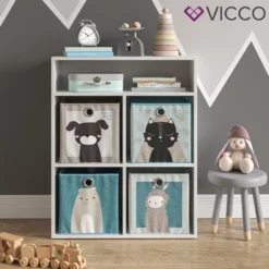 Vicco Kinderregal + Faltbox Luigi Weiß 72 X 90,2 X 30,6 Cm Holzwerkstoff -Babyprodukte Geschäft f3bbd235abaf49d577d91a9da2b8bc36