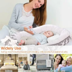 Topchances Kuschelnest Babynest Multifunktionales Nest Für Babys Säuglinge Reisebett, 100% Baumwolle Bionic Bett, Für 0-24 Monate Baby Und Säuglinge (Grau/Elefant) -Babyprodukte Geschäft f3d4ceb5824cafbd2bb03098d1ee1253