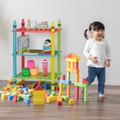 Relaxdays Buntes Kinderregal Mit 3 Ablagen -Babyprodukte Geschäft f4ef95dd02f4c8f38fca01f0d1b1b968