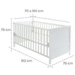 Roba Kombi-Kinderbettset 'Sterne Grau', 70x140 Cm, Weiß, Umbaubar Zum Juniorbett 9 Roba Kombi-Kinderbettset 'Sterne Grau', 70x140 Cm, Weiß, Umbaubar Zum Juniorbett -Babyprodukte Geschäft f5cbb80bbf92d2935a8b2ebe98091f61