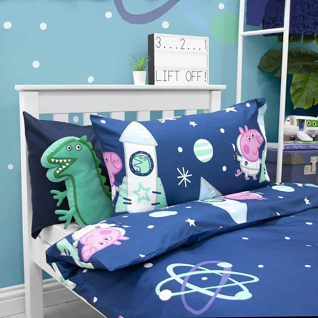 Peppa Pig - Bettwäsche-Set "Boom" SI866 (Einzelbett) (Blau/Pink) 3 Peppa Pig - Bettwäsche-Set "Boom" SI866 (Einzelbett) (Blau/Pink) – Bild 3