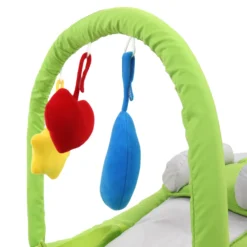 Infantastic® Babywippe - Grün, Mit 3-Punkt-Sicherheitssystem, Stabilem Metallrohr-Gestell, Schaukelfunktion, Inkl. Spielbogen, 3 Spielzeuge - Babyschaukel, Schaukelwippe, Babytrage -Babyprodukte Geschäft f7e65dcf07d3e0ca11782b30e55fb3c5