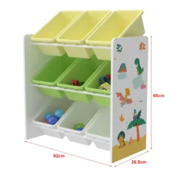 Kinderregal Muxía Mit 9 Aufbewahrungsboxen Spielzeugregal Mit Dinosaurier-Motiv Spielregal Weiß Grün Gelb Kinderzimmer Organizer 8 Kinderregal Muxía Mit 9 Aufbewahrungsboxen Spielzeugregal Mit Dinosaurier-Motiv Spielregal Weiß Grün Gelb Kinderzimmer Organizer -Babyprodukte Geschäft f8e45ba849772a750a07f2e1790fd247