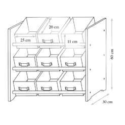Kesper Kinderaufbewahrungsregal Mit Textilkörben Motiv: "Dino" 1772513 -Babyprodukte Geschäft f9190a305ec79517713bdbf85ec2e7ba