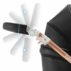 Daliya® TURNIYO 360° Premium 3in1 Kinderwagen Mit Sportsitz, Babywanne & Babyschale Buggy Kombikinderwagen (Schwarz) -Babyprodukte Geschäft fa01bbaf34eba64798f44e5bd7269c4f 1