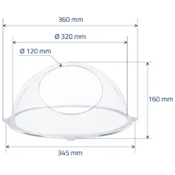 HMF 46632-22 Wandregal Acrylhalbkugel, Hängedisplay, Ø 32 Cm, Transparent -Babyprodukte Geschäft fa782ff11b954add47421d0d2fa6b234
