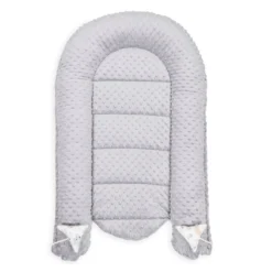 Babynestchen Set Neugeborene 90x50 Cm Minky - Kuschelnest Baby Nestchen 5-teilig Kokon Eule Hellgrau -Babyprodukte Geschäft fb332e1a2e5da8d0a3065053504baca9