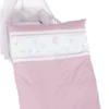 Roba Kinder-Bettgarnitur 4-tlg, 'Glücksengel Rosa', Set Mit Bettwäsche 100x135cm, Nestchen, Himmel