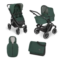ABC Design Salsa 4 Air Kombikinderwagen Set - (G2) Kollektion 2023, Farbe Kinderwagen:Basil -Babyprodukte Geschäft fe4d826c6980eba0375702cf06a21140
